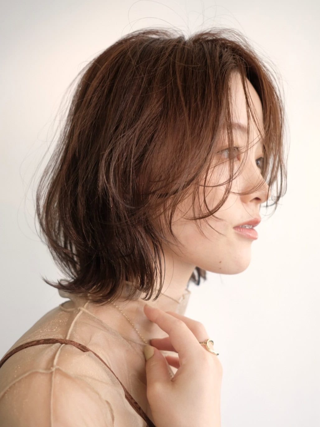 30代ヘアスタイル、レイヤーボブ、SHEA aoyama、サイド