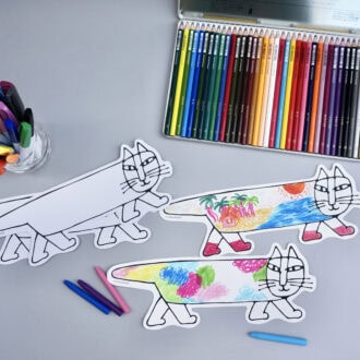 マイキーのぬり絵