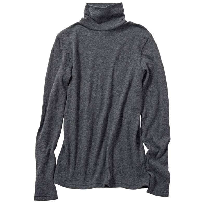 コットンカシミヤタートルネックTシャツ￥3,990（ムジラボ／無印良品 代官山）