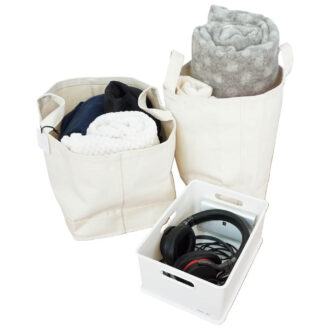 使ったら入れ物ごと戻す形にすれば片付けしやすい