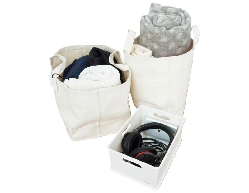 使ったら入れ物ごと戻す形にすれば片付けしやすい