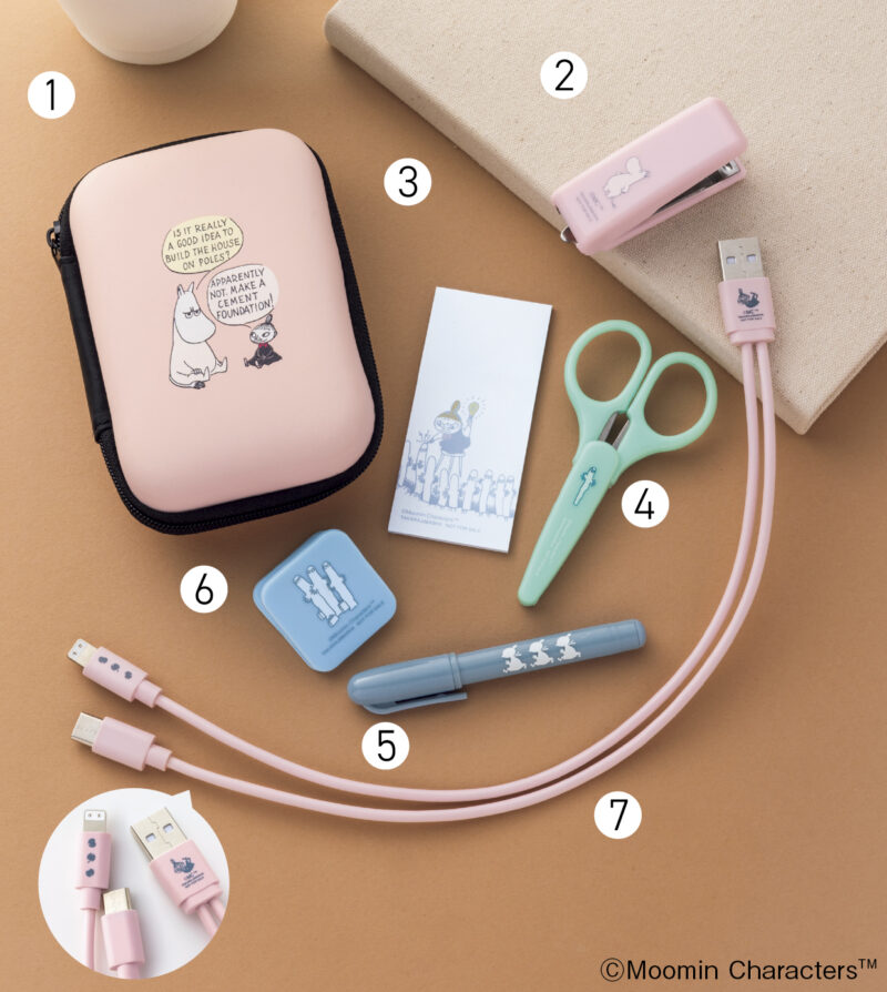 インレッド1月・2月合併号付録 ムーミン ミニミニ文具セット