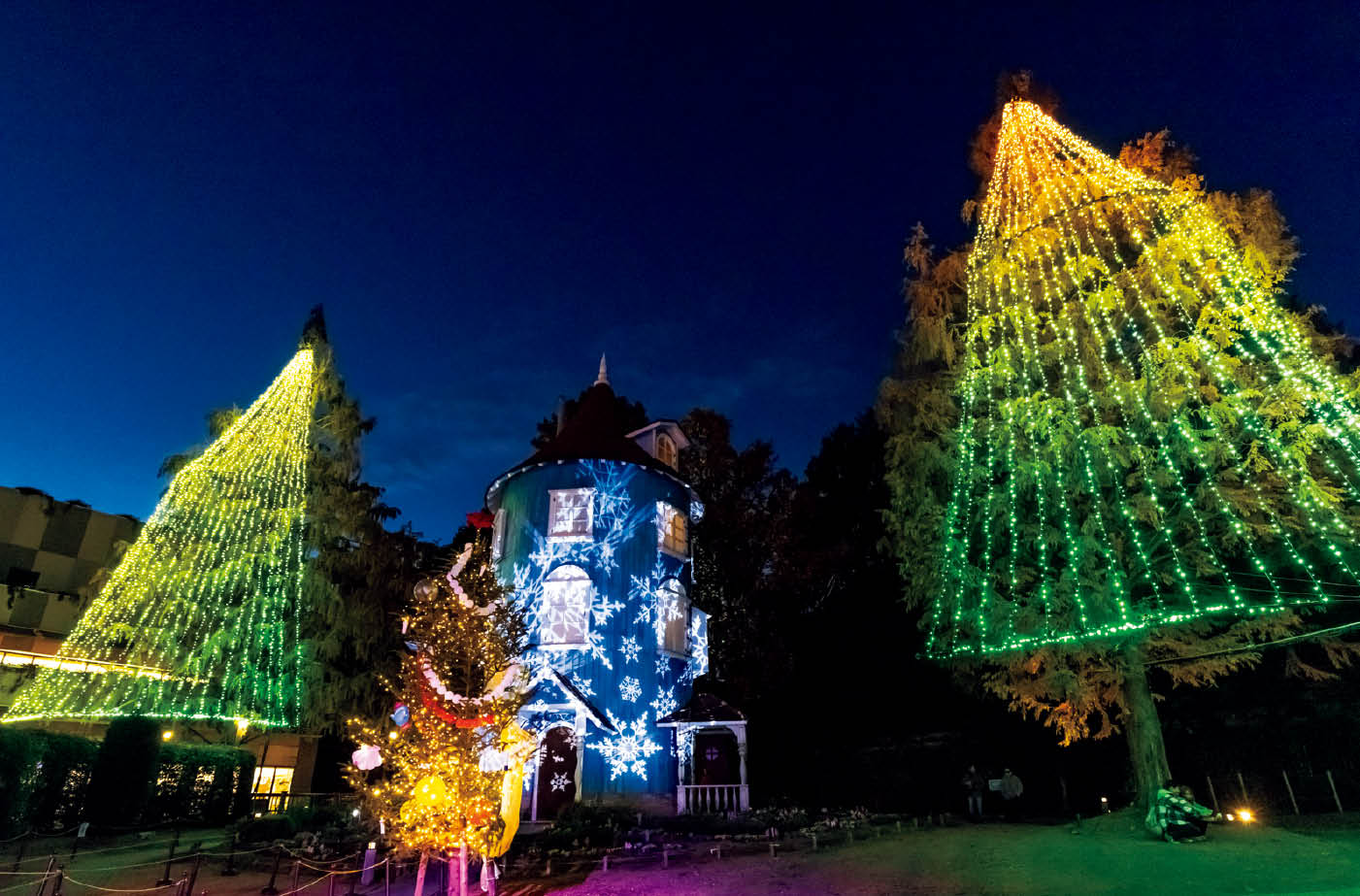 きらびやかな光の演出は幻想的な美しさ