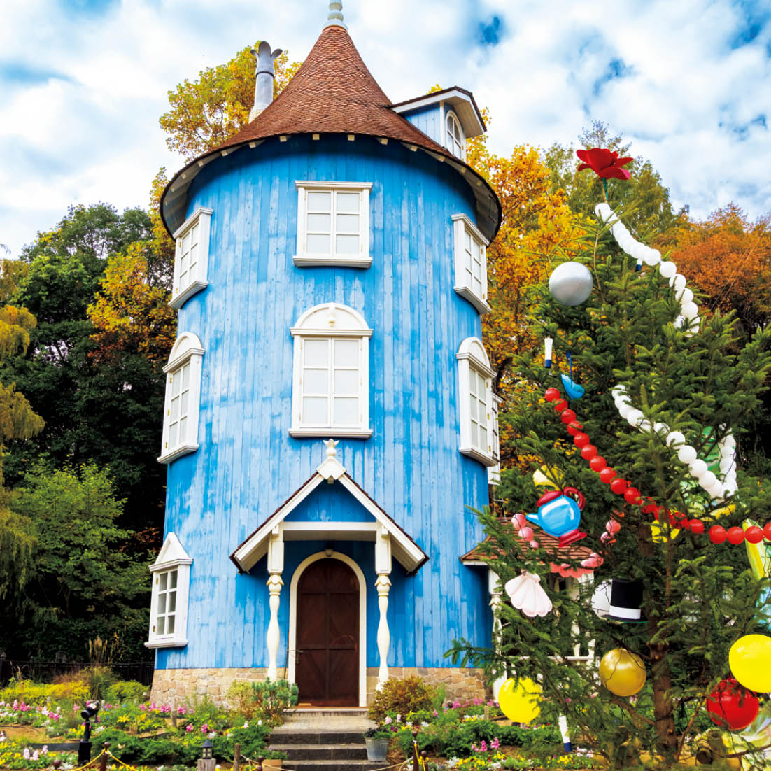 ムーミン屋敷に登場する一風変わったクリスマスツリー