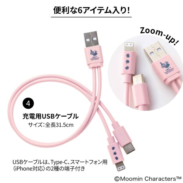 InRed 2026年1月・2月合併号 付録【①MOOMIN
ミニミニ文具セット

②ローラ アシュレイ
2026年カレンダー】 ［4］充電用USBケーブル ※USBケーブルは、Type-C、スマートフォン用（iPhone対応）の2種の端子付き