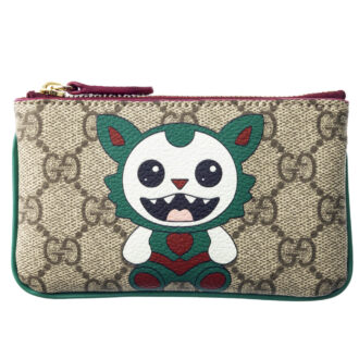 《GUCCI BESTIES》のカードケース。キーリング付き。[H7×W12.5×D1.5]¥66,000（グッチ／グッチ クライアントサービス）