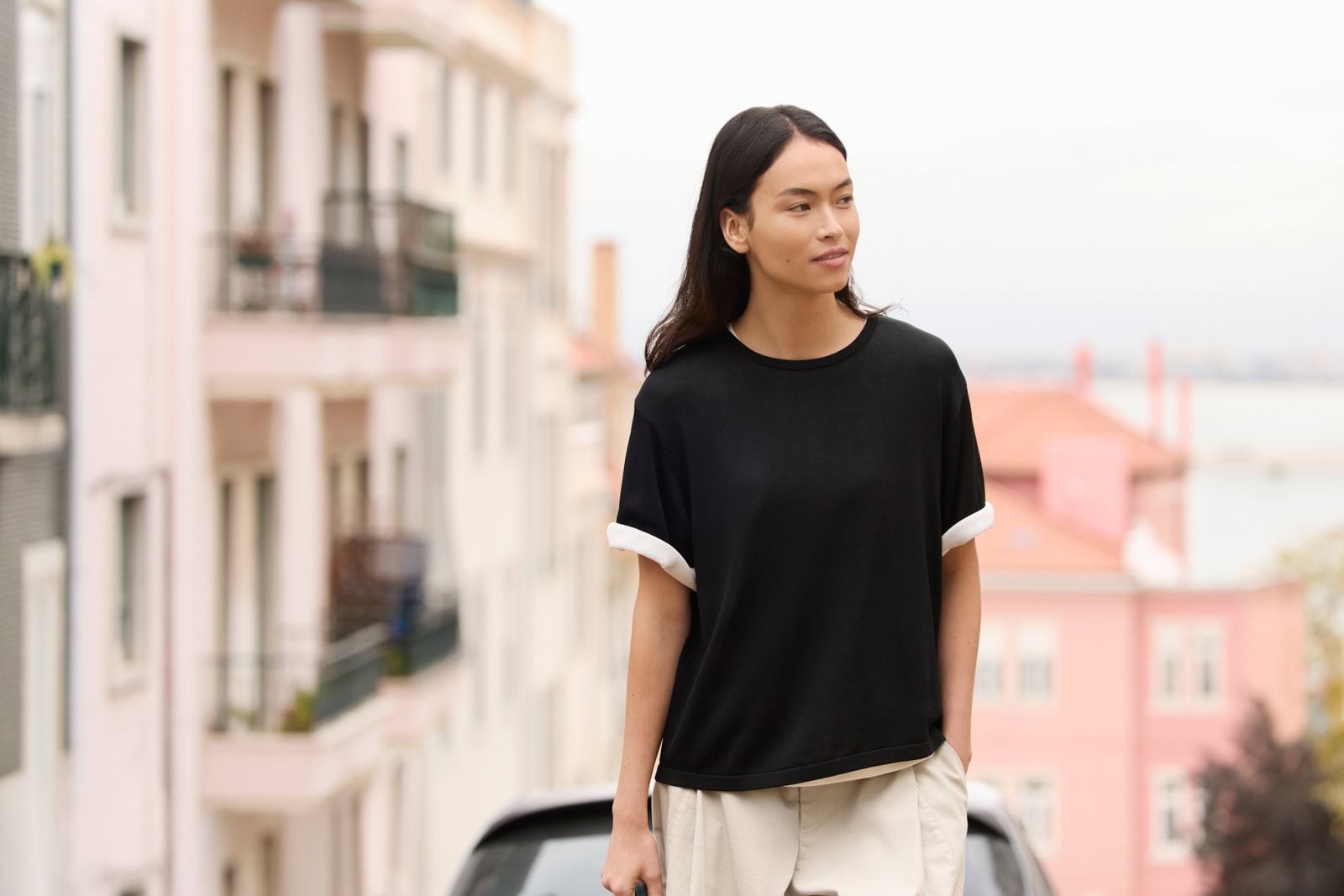 ボクシーニットT　￥2,990