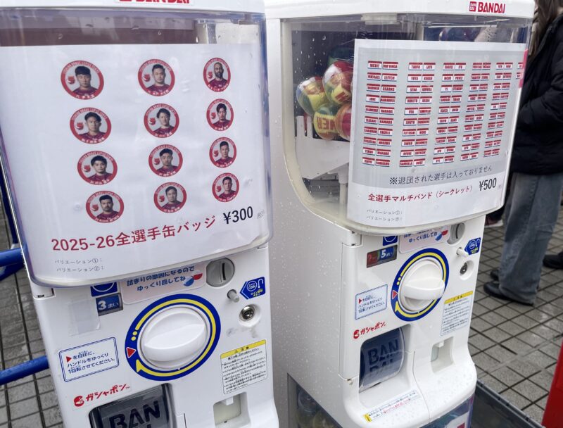 グッズ売り場のガチャガチャ