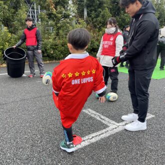 ラグビー キック体験