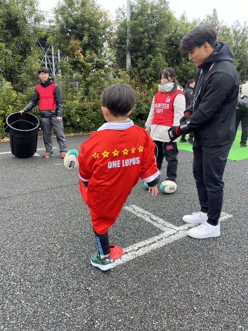 ラグビー キック体験