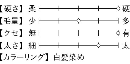 末永さんのヘアデータ