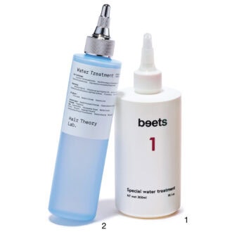 1.ビーツ スペシャルウォーター トリートメント 300mL（f.a.products）※サロン専売品、2.ヘアセオリーラボ セラムイン ウォータートリートメント 200mL（Hair Theory Lab）