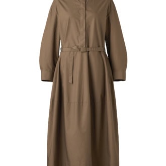 コットンボリュームスリーブワンピース（BROWN）￥4,990