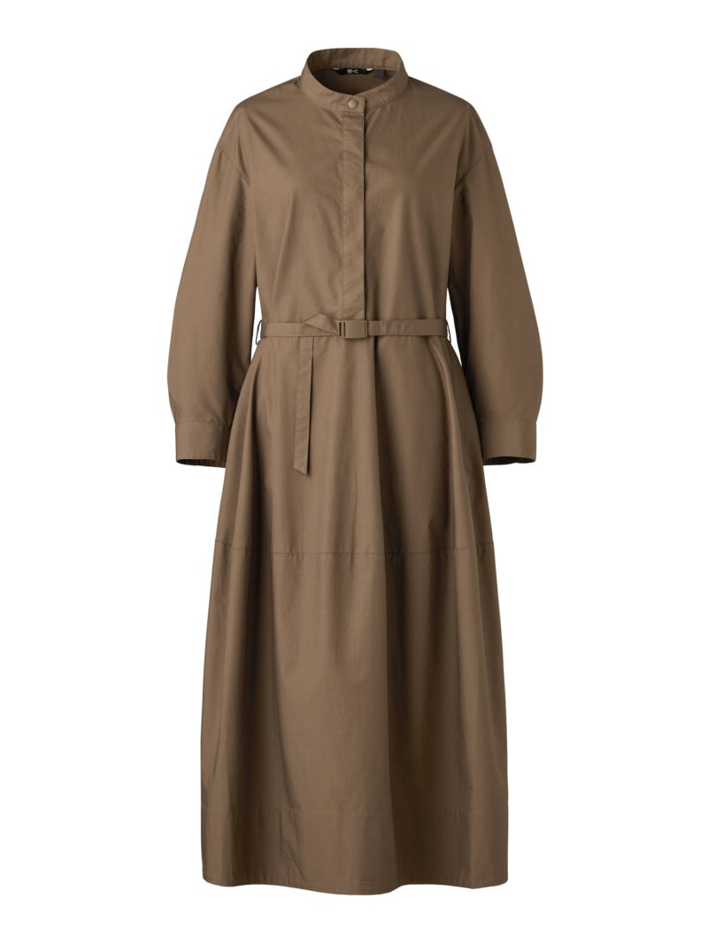 コットンボリュームスリーブワンピース（BROWN）￥4,990