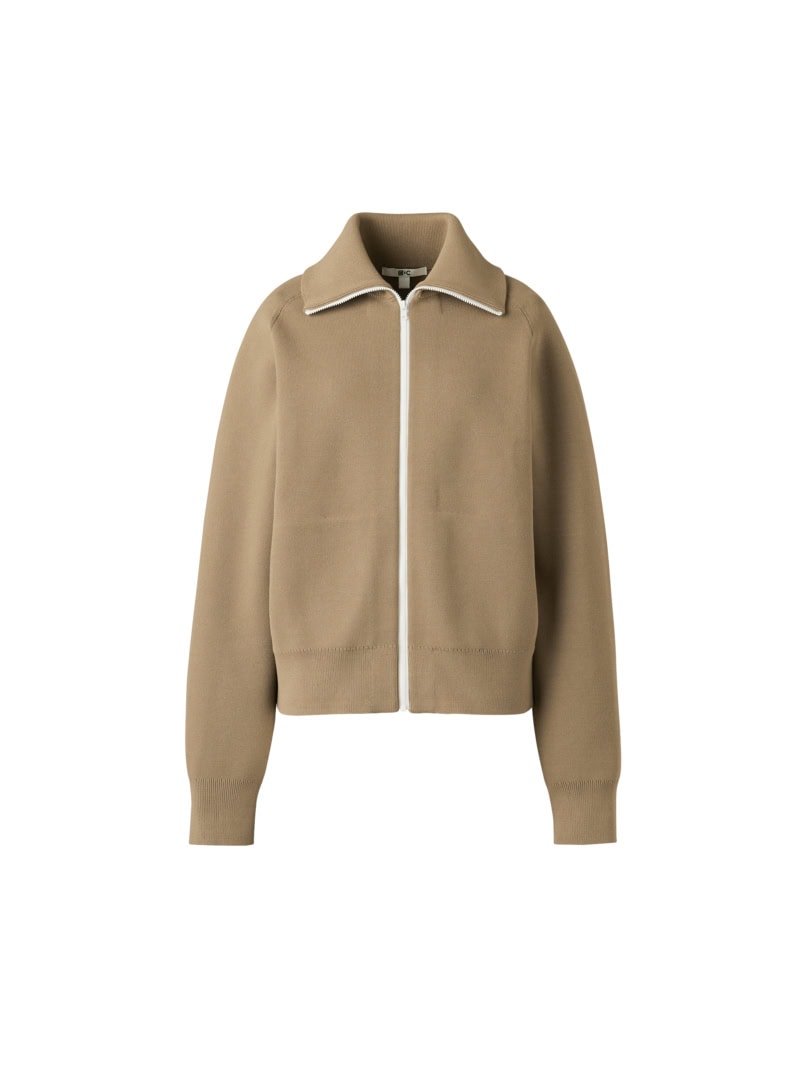 ミラノリブフルジップカーディガン（BEIGE）￥5,990