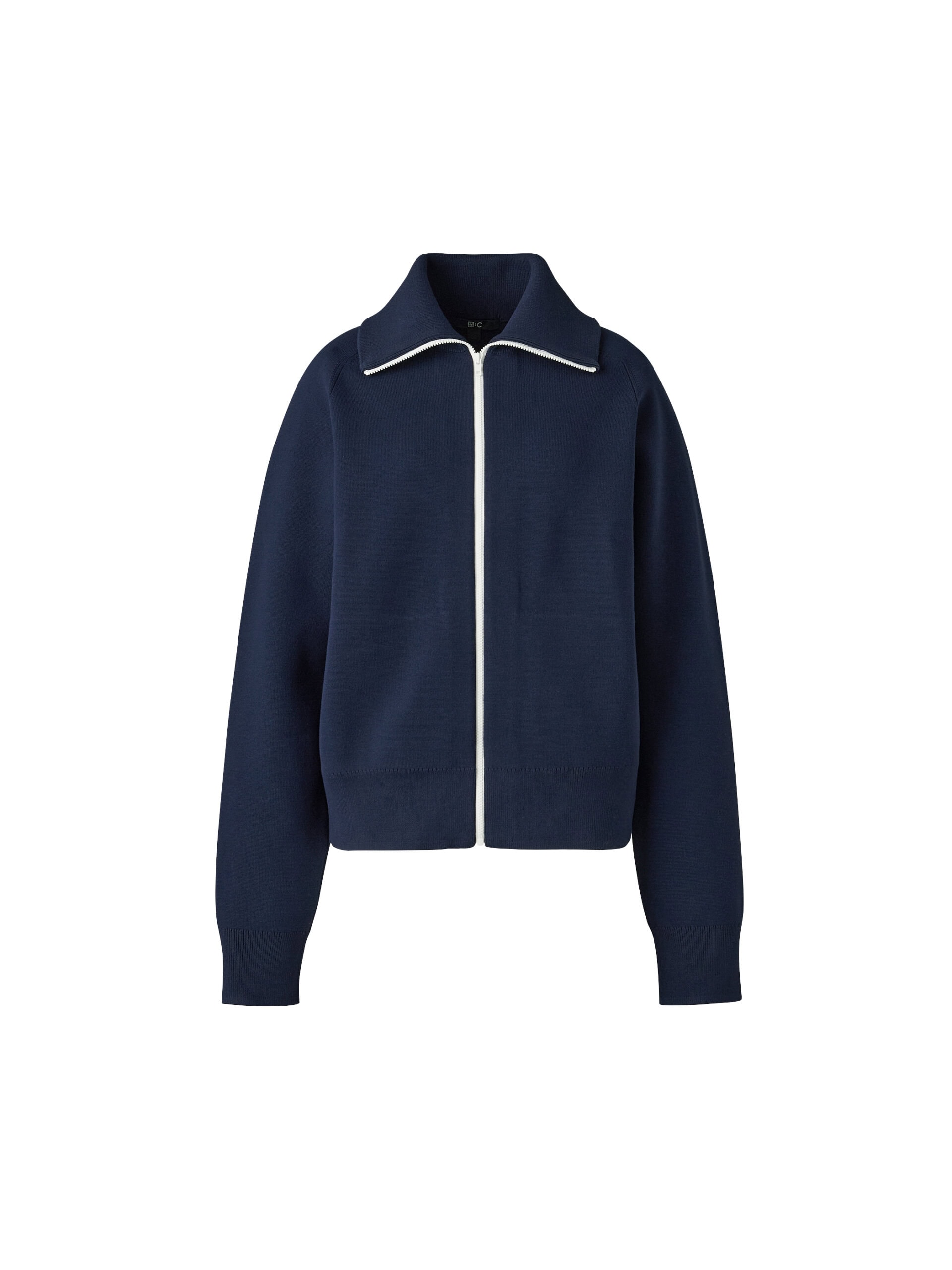 ミラノリブフルジップカーディガン（NAVY）￥5,990