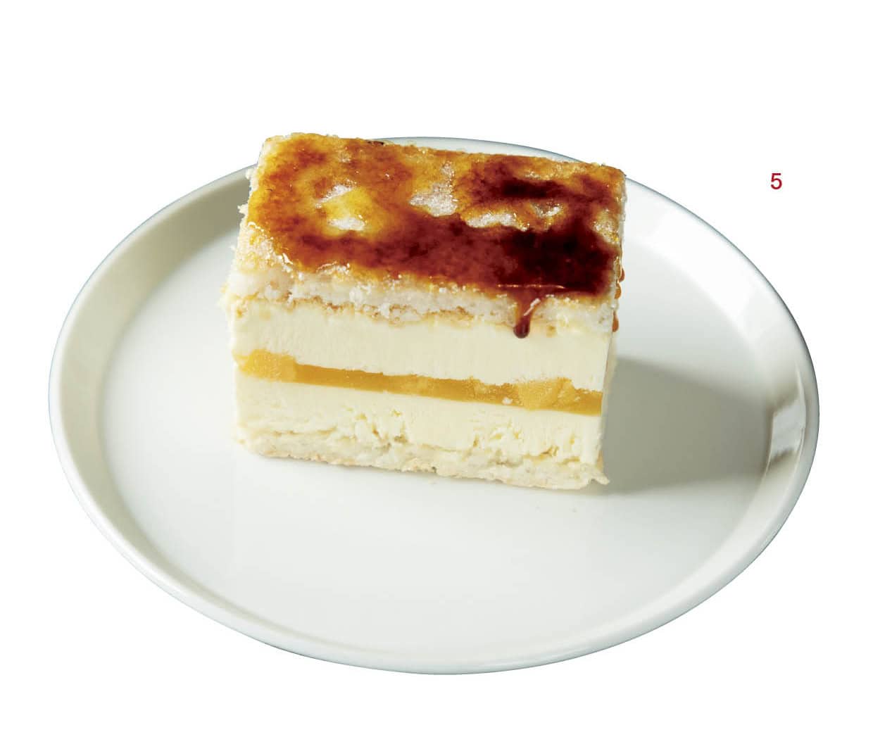 5.季節のチーズケーキ（₩13,000）。コーヒーに集中してほしいという理由からデザートは1種類のみ。