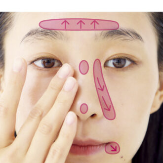 【2】鼻にも光を走らせて明るく