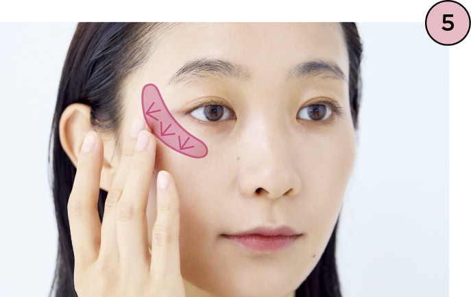 【5】頰には追いハイライト