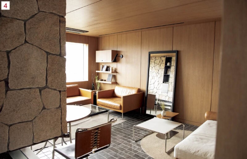 3･4.商業圏から離れた立地にもかかわらずリピーターが多いそう。スペースごとに異なるテーブルや椅子、照明が配置されていて、何度訪れても新鮮味がある。