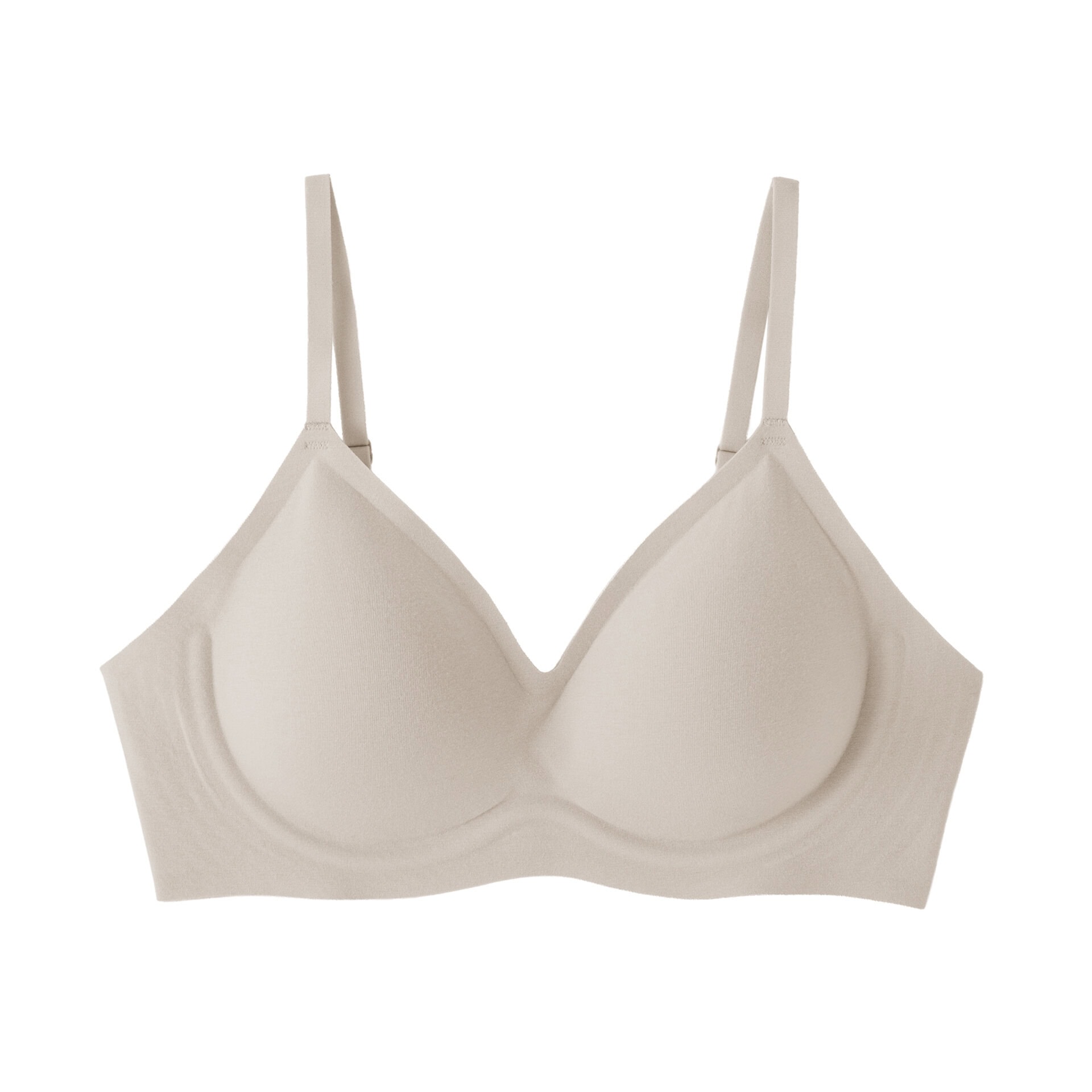 ノンワイヤー 体にあわせて支えるブラジャー（サンドベージュ）￥2,990