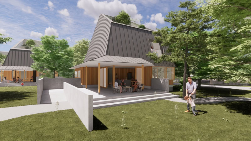 物見櫓をモチーフにしたコテージ「風ノ庵（かぜのいおり）」外観イメージ