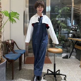 【30代スナップ】オールインワン×ポロシャツで作る！抜け感のある洗練カジュアルスタイル