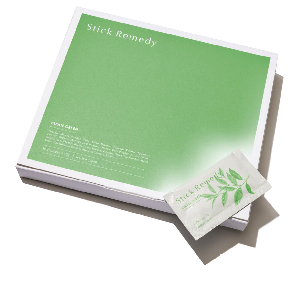 9種のグリーンをベースに、乳酸菌やフラクトオリゴ糖などの腸活成分、ミネラル類まで摂れる。3g×30包 ￥10,800（ジャポニエ・ビューティー）