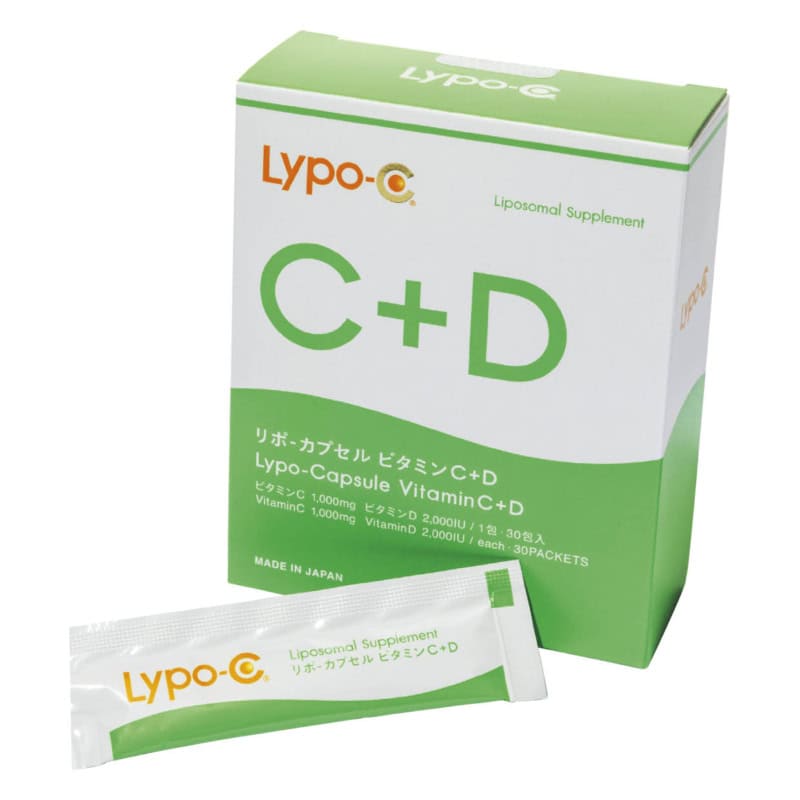 美容と健康に欠かせないビタミンC、現代人に不足しがちなビタミンDを一度に効率よく補える。高い吸収性も魅力。30包 ￥8,964（スピック）