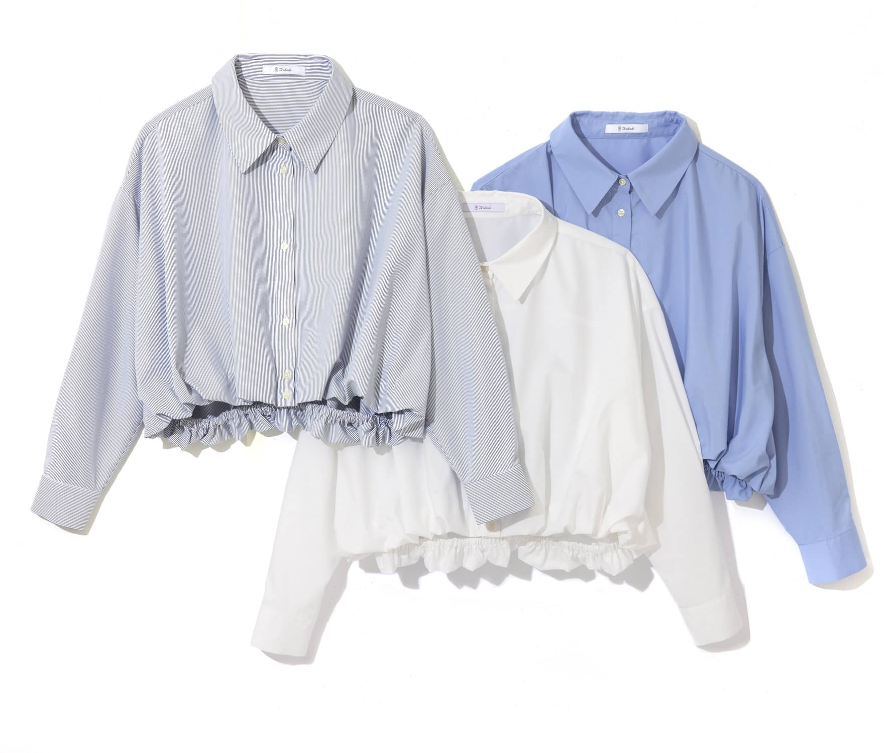 クロップトシャツ各￥5,500（テチチ／キャン カスタマーセンター）