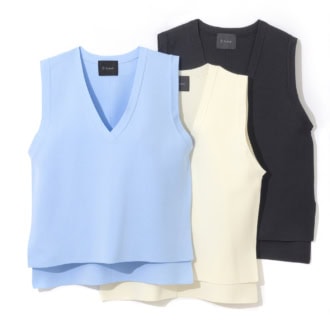 ニットベスト各¥4,400 (テチチ/キャン カスタマーセンター)