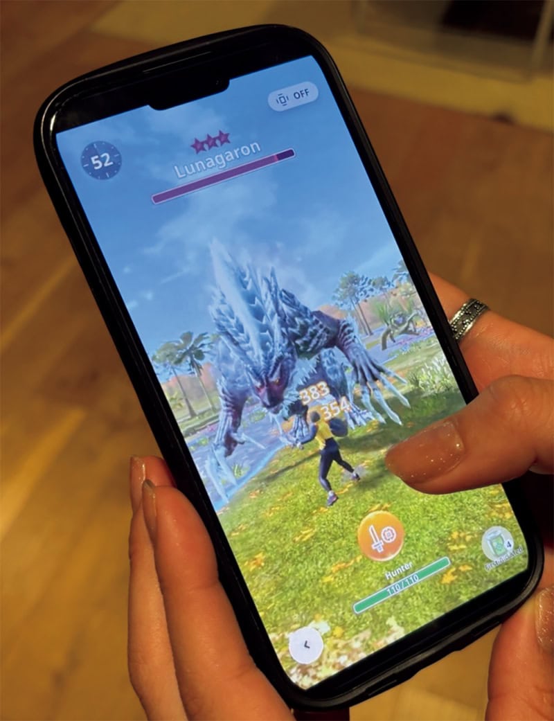 仕事でもプライベートでも楽しんでいるモバイルゲーム『モンスターハンターNow』