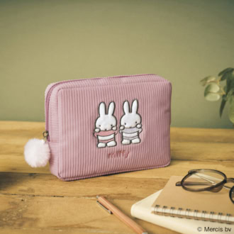 2月6日発売！【InRed3月号増刊】の【ミッフィー付録】は、ミッフィーの刺繍入りコーデュロイポーチ！