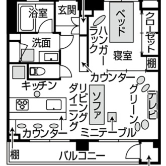 所在地_東京都　住居歴_6年　住宅形態_持ち家　間取り_1LDK　家族_1人暮らし