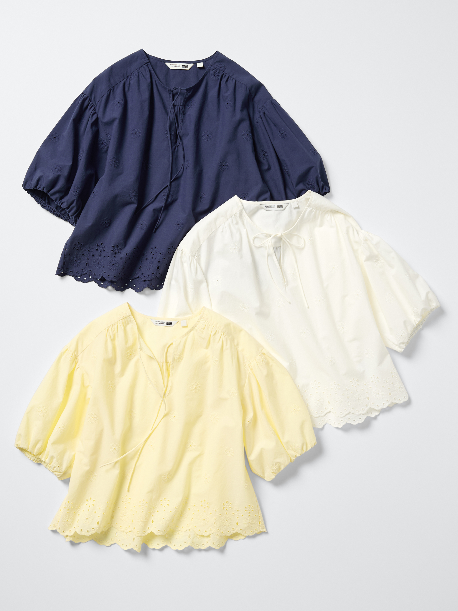 エンブロイダリーブラウス各￥3,990