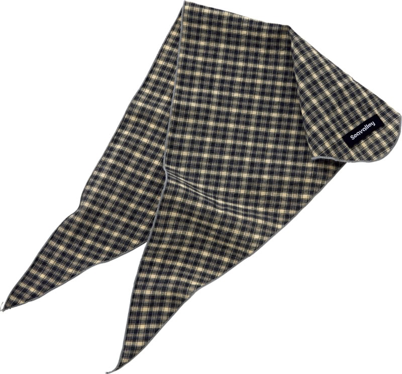 個性を足せるチェック柄。スカーフ￥5,500（シー／エスストア）