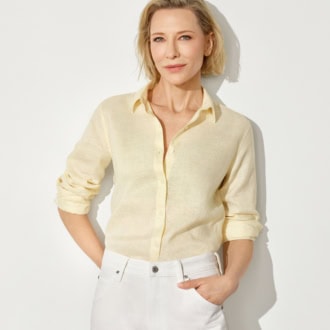 プレミアムリネンシャツ￥3,990