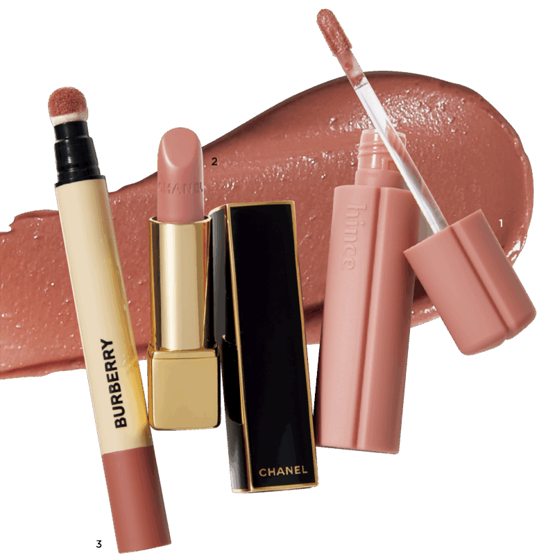 1.ニュー・ブラーティント 01(hince) 2.ルージュ アリュール ヴェルヴェット ランデヴー 478(シャネル・限定) 3.ブリット マット リップ ヴェール 601(バーバリー ビューティ)