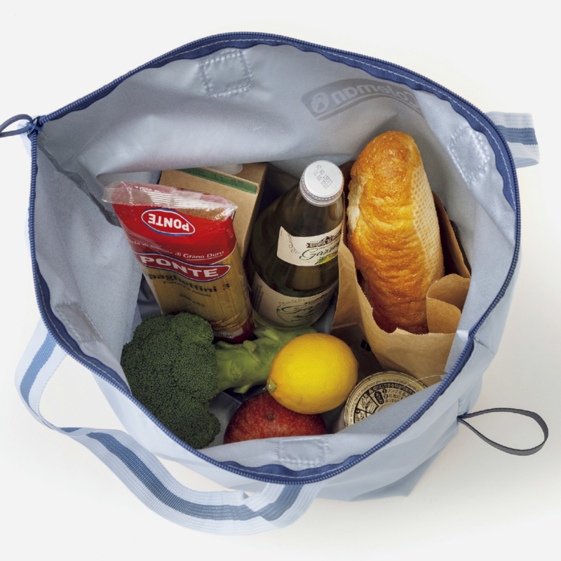 大容量で食料品の買い物にも便利