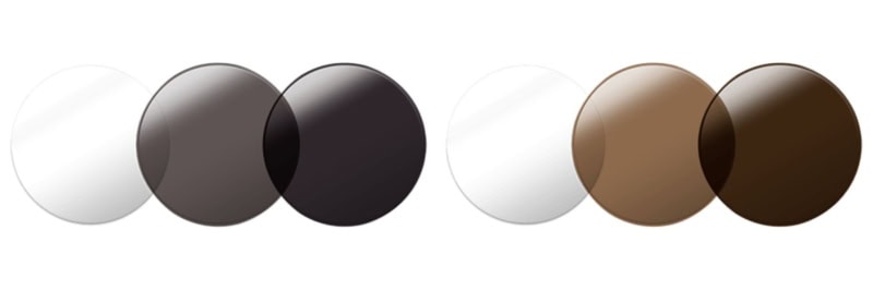 ブルーライトカット機能付き調光レンズ