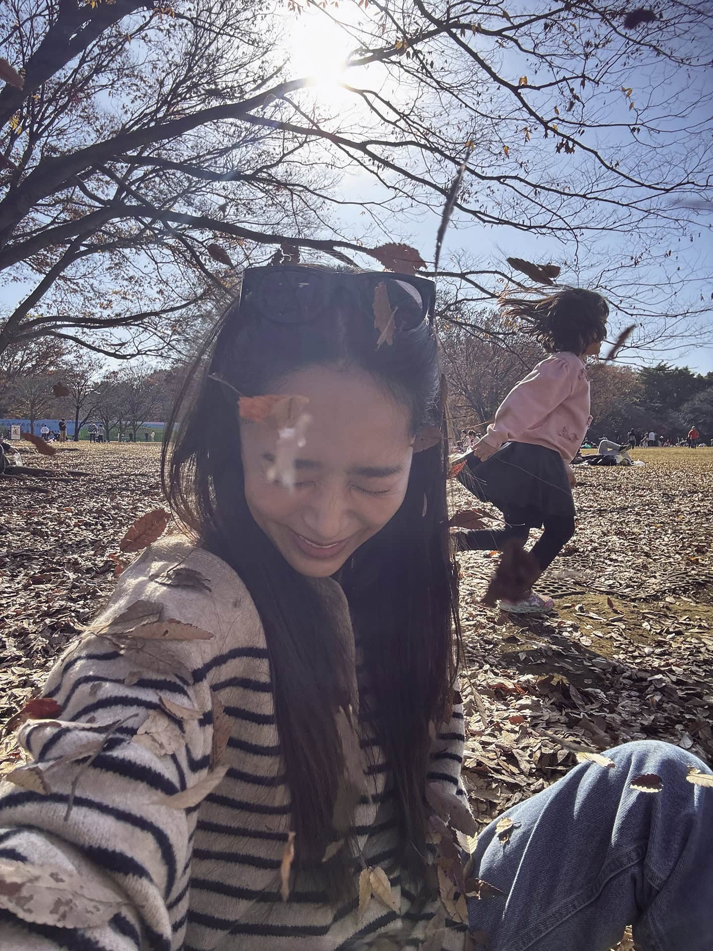 「休日は子どもたちと公園へお出かけ。自然と触れ合って、目一杯楽しみます」