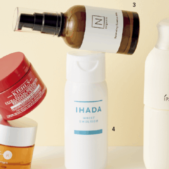 3.Norganic Basic バランシング エッセンスミルク［医薬部外品］（シロク）4.イハダ 薬用うるおいエマルジョン［医薬部外品］（資生堂）