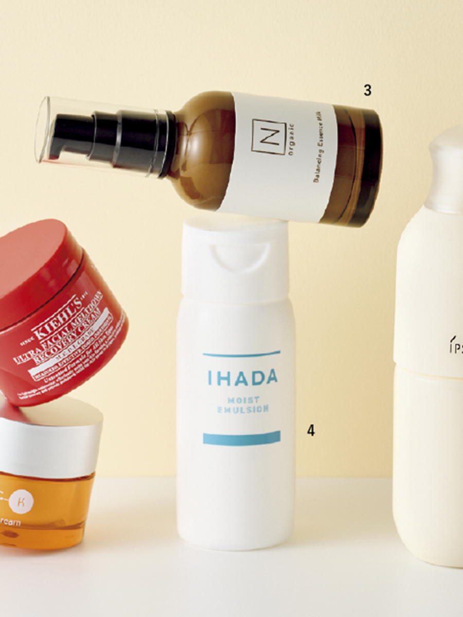 3.Norganic Basic バランシング エッセンスミルク［医薬部外品］（シロク）4.イハダ 薬用うるおいエマルジョン［医薬部外品］（資生堂）