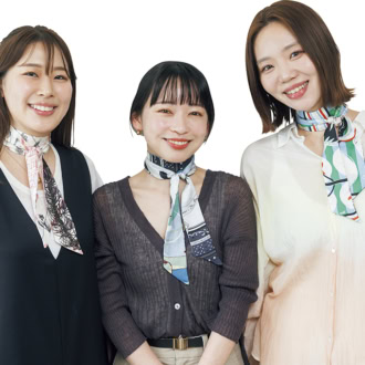 マニプリPR 桑山美都子さ、杉浦彩華さん、鳥飼 栞さん