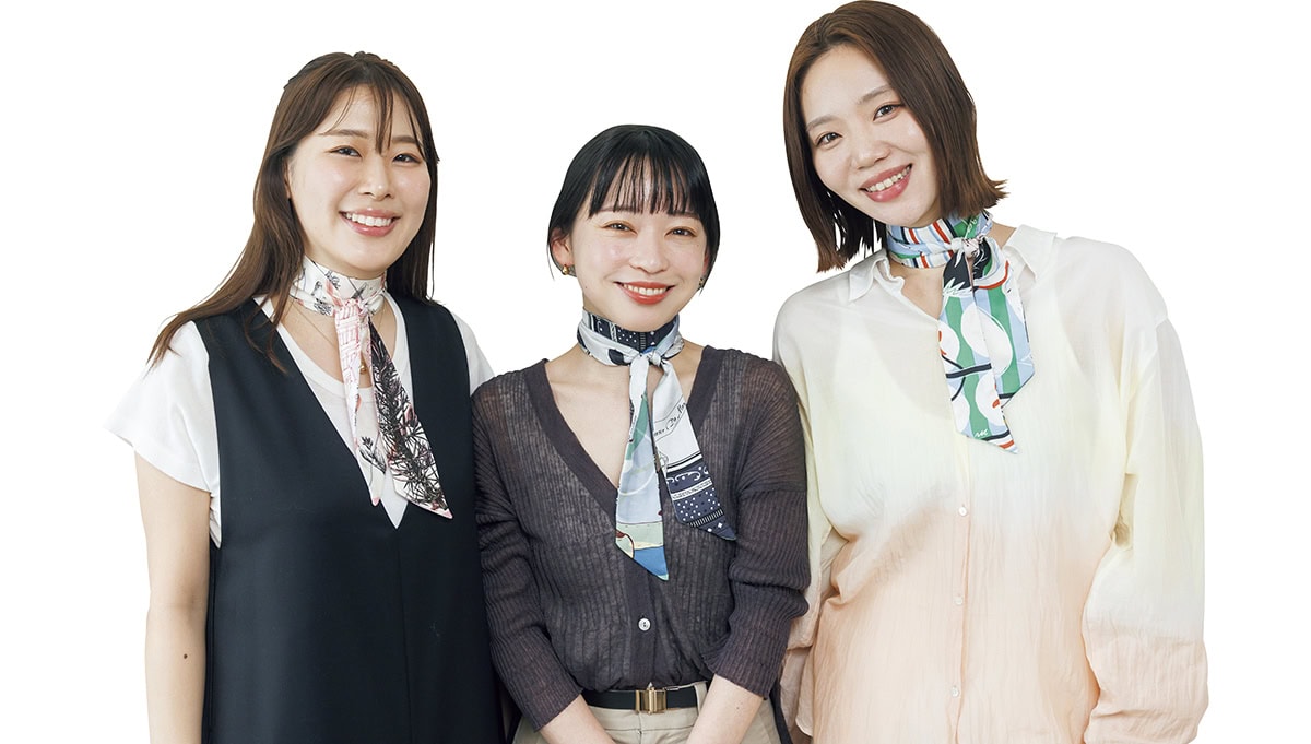 マニプリPR 桑山美都子さ、杉浦彩華さん、鳥飼 栞さん