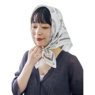 【真知子巻き】首周りから耳まで日差しをカバー
