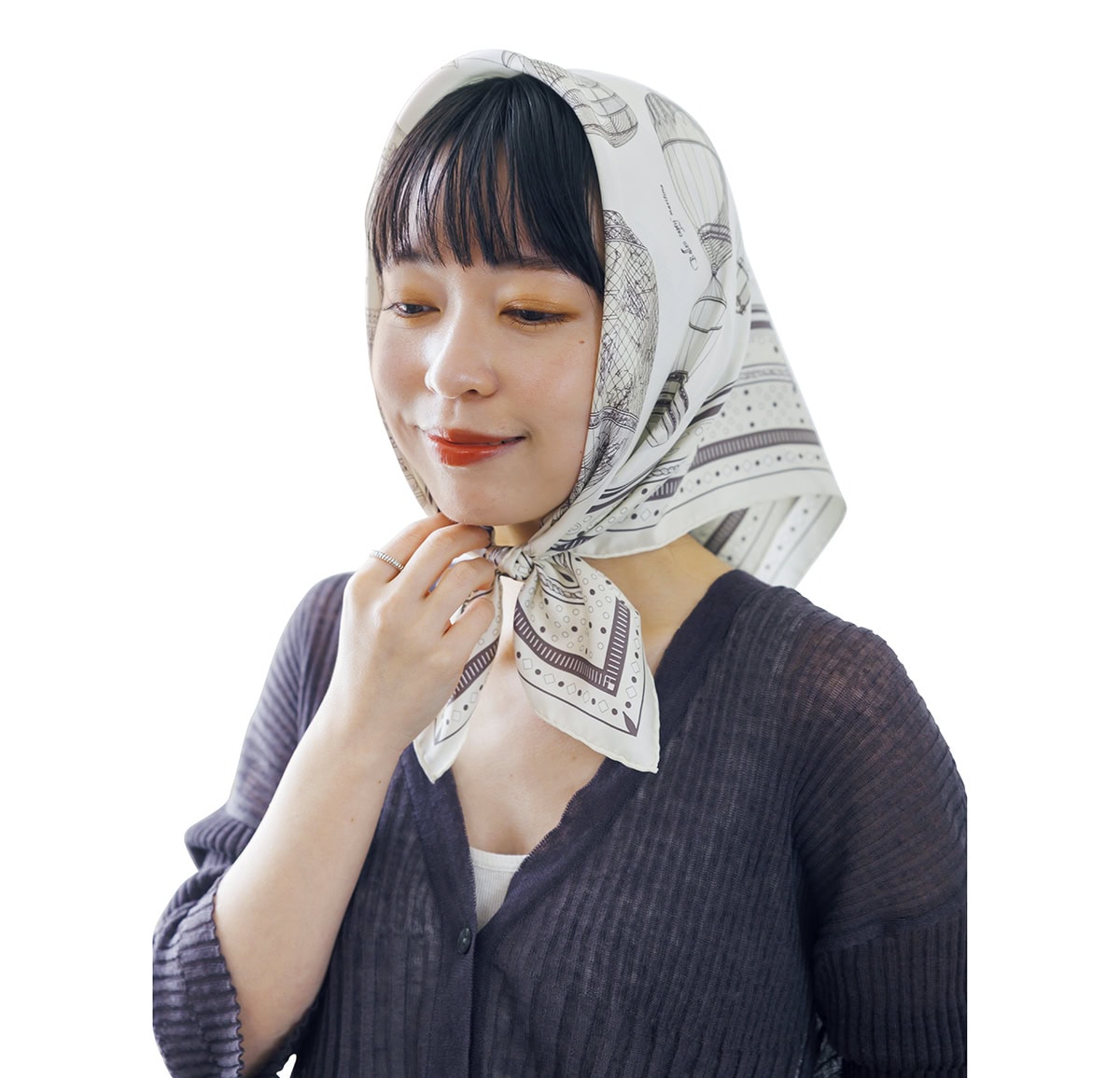 【真知子巻き】首周りから耳まで日差しをカバー