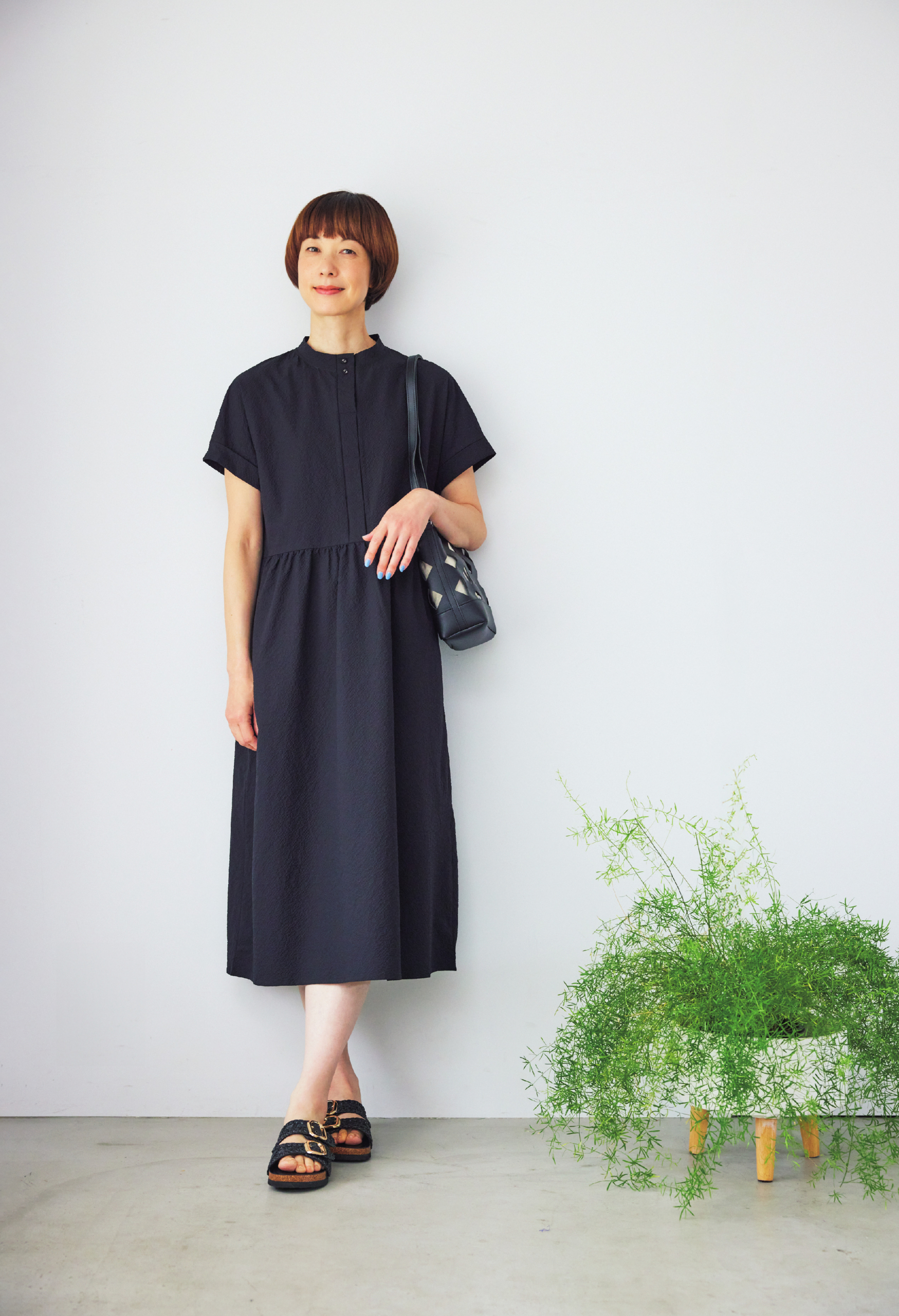ワンピース¥1,639／シーズン リーズン バイ リン アンド レッド、靴、バッグ／参考商品（すべてしまむら）