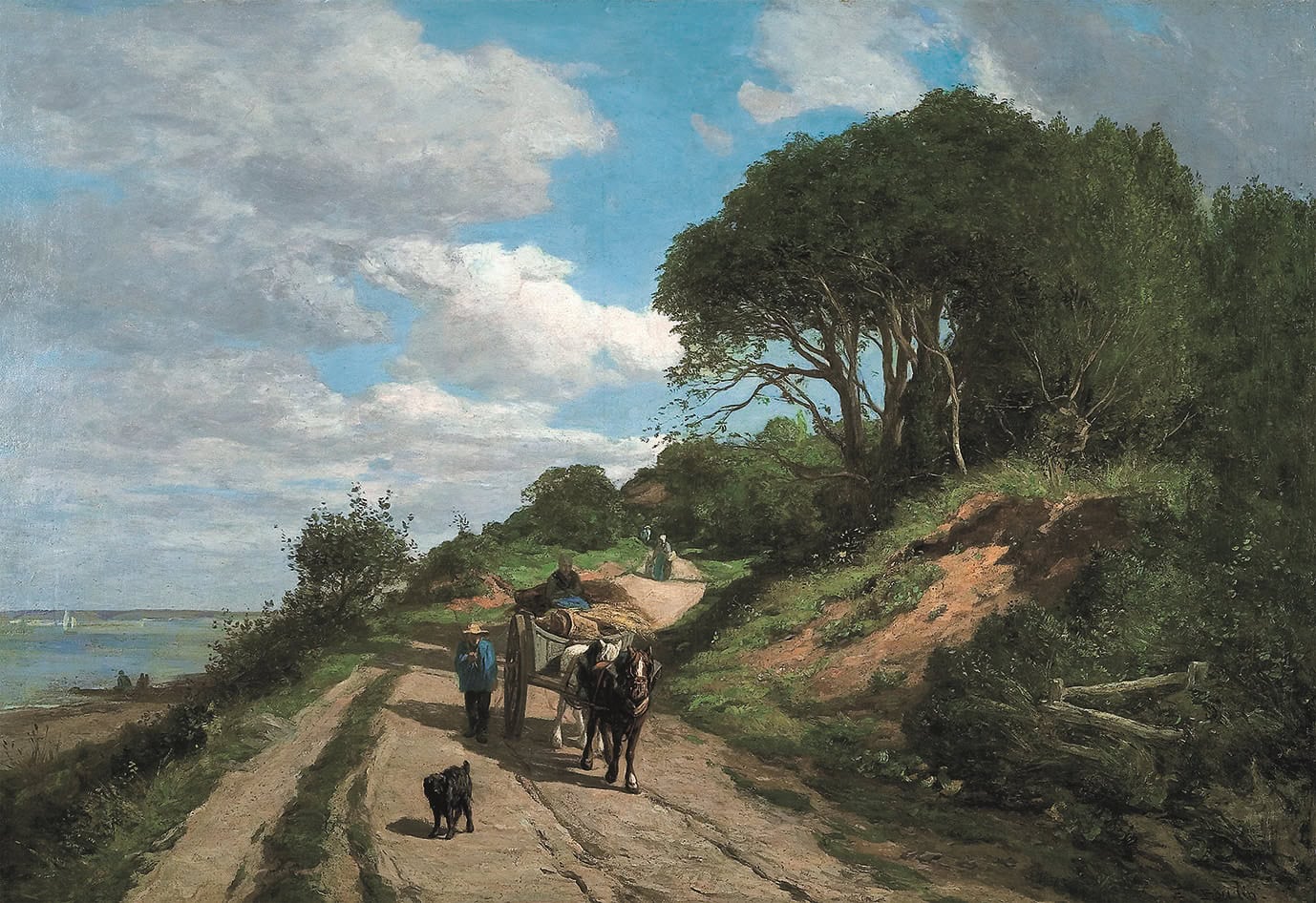 ウジェーヌ・ブーダン 《トルーヴィル街道、ル・ビュタン近郊》1860–63年 油彩／カンヴァス 57×83cm ウジェーヌ・ブーダン美術館、オンフルール Honfleur, musée Eugène-Boudin/Illustria