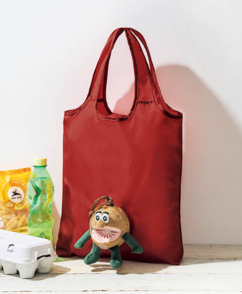インレッド付録 7月号 ゼスプリ キウイブラザーズ レッドの ぬいぐるみエコバッグ